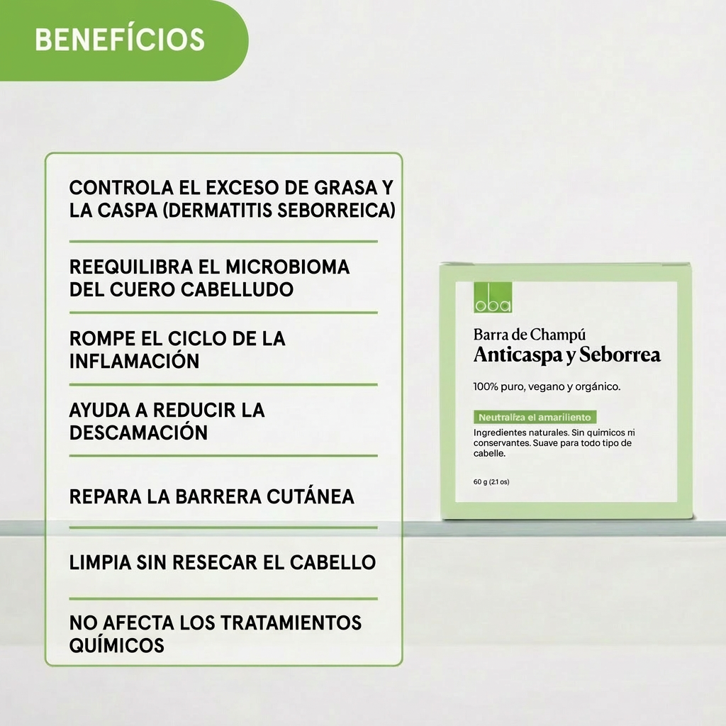 Champú capilar anticaspa y seborrea | Oba Hair